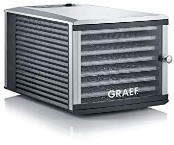 GRAEF DA508EU Dörrautomat, Kunststoff, Schwarz, Edelstahl