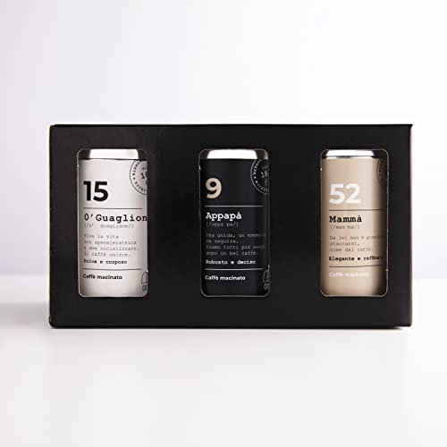 Ciccirinella Cafè Macinato Box Esclusivo Regalo, 3 Miscele segrete