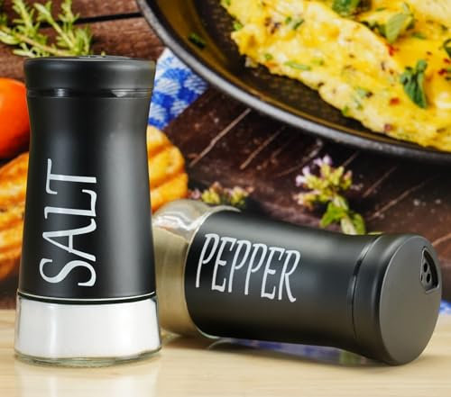 2 Piezas Saleros de Cocina con Tapa de Madera de Bambú Salero y Azucarero Cocina Salero y Pimentero Portátiles Gadgets Cocina Menaje de Cocina (Negro)