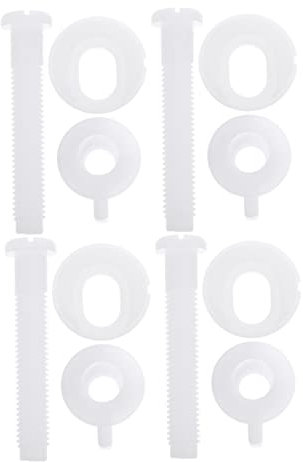 ORFOFE 4stücke Toilettensitz Schrauben Und Unterlegscheiben Universelle Halterung Für Toilettensitze Installieren Aus Pom Langlebig Und Stabil Zubehörteile