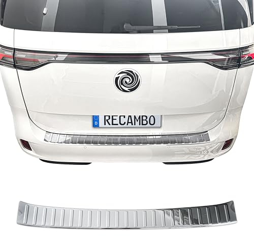 Recambo | Protector de Parachoques Trasero | Compatible con VW ID Buzz | a Partir de 2022 | Acero Inoxidable Cromado | Protección Borde de Carga