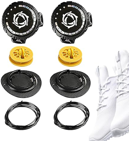 Skosnören Clips Ingen Knut - Snörknytning Ej Nödvändigt - Enkel & Utbytbar | Stretch Komfort för Dam Vuxna Barn till Vandringskängor & Sneakers
