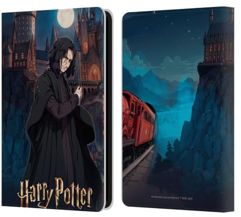 Head Case Designs Offizielle Harry Potter Severus Snape Anime Feier Leder-Wallet-Hülle Kompatibel mit Amazon Kindle 11th Gen 6in 2022