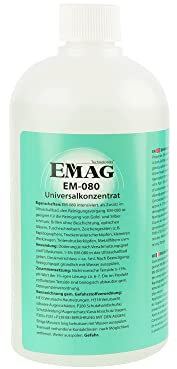 Concentrado de limpieza universal EM-080 de Emag, limpiador ultrasónico para la limpieza eficaz de joyas de oro y plata, así como gafas (500 ml)