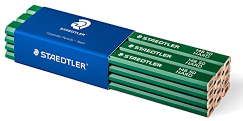 STAEDTLER 148 50 - Matita rigida da carpentiere, 6H, confezione da 12