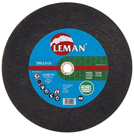 Leman 303.05.25 Disque tronconnage Metal 300x3.8x25.4 MP, Bleu - Lot de 10
