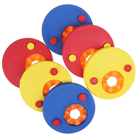 SARGE 6/4 Stück/Packung Eva-Schaumstoff-Schwimmscheiben-Armbänder Schwimmhülsen Aufblasbarer Pool Schwimmbrett Kinderschwimmübungen Kreise Ringe