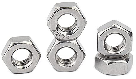 AHSKY 2 Stück 304 Edelstahl M22 M24 M27 M30 M33 M26 M39 M42 M45 Sechskant Sechskantmutter Schraube Bolzen Kappe Kontermuttern (Size : M22)