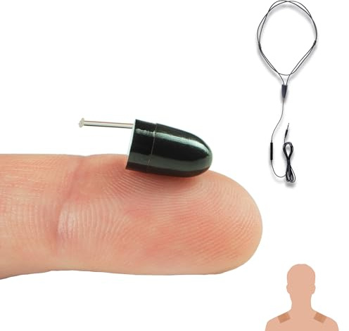 PingaOculto Oreillette Espion Ecouteur GSM Mini Invisible Examen Nano Caché Carte SIM Microphone Bandes Adhésives - Casque sans Fil à Distance (Oreillette Espion Pièce GSM Nano + VIP Pro UltraMini)