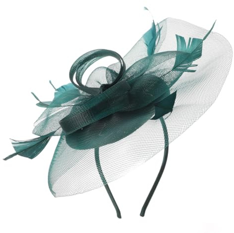 TOGEVAL Haarspangenhut Für Frauen Hochzeitshut Teeparty Stirnband Damen Fascinator Stirnband Damen Banketthut Fascinator Kopfbedeckung Teeparty Kopfschmuck Party Hut