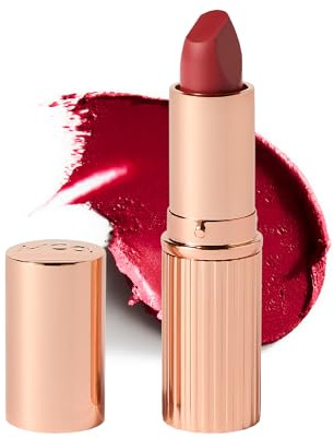 MCoBeauty - Crème Matte Luxe Lipstick - Long-Lasting Hydrating Soft Matte Lipstick with Square-Tip Bullet - Holiday Essentials - Luxe Pink, Berry Coral Shade - 3.5g