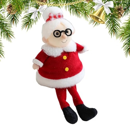 Genérico Figuras De Santa Claus, Peluche Navideño Suave De Santa Claus Sentado, De Muñecos De Felpa Y Decoración Navideña para Coche Hogar Estantería Sala Oficina Exterior