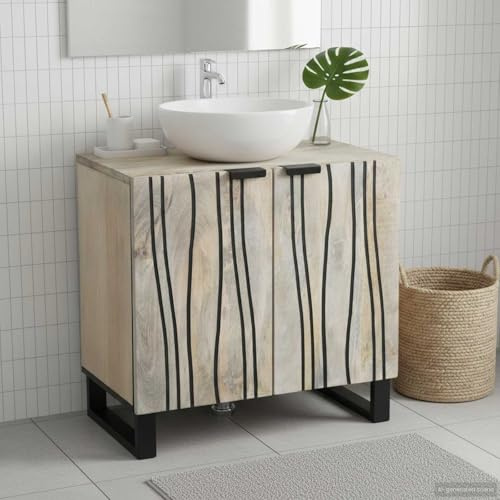 Genérico Gabinete de Lavabo para Baño con Estante 62 x 33 x 58 cm,Mobiliario,Armarios y Almacenamiento,Tocadores,Tocadores de baño-4017991