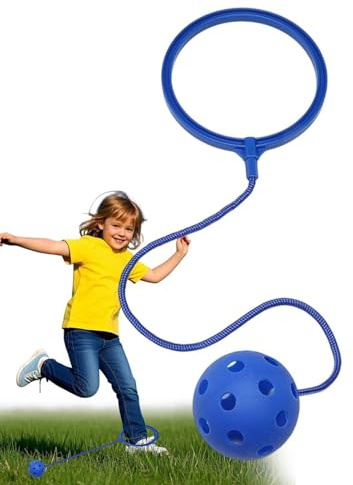 Aufbnach Fußkreisel Freien, Knöchel Skip Ball, Kinderspielaktivität Mit Springball, Outdoor Spiele Für Kinder, Für Schulpausen, Familienurlaub, Parkausflüge, Garten