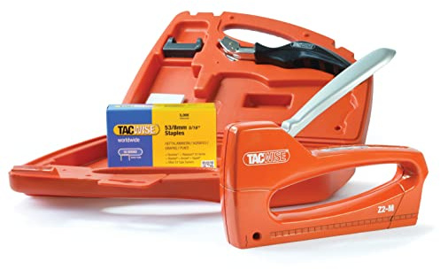 Tacwise 1219 Z2-M All-Metal Staple Tacker with 5,000 Staples & Staple Remover, Uses Type 13 & 53 Staples