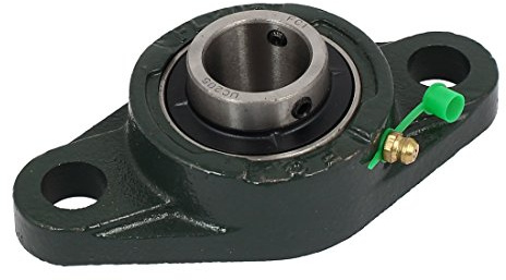 sourcing map FL205 130mm Long 25mm Inner Dia Metal Flange Pillow Block Mounted Bearing