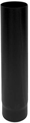 Flue pipe 1 m. DN 120 schwarz Emaille 600 Grad Ofen Holzpellets CE Made in Italy