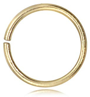TJS 5 Pcs Gold Vermeil Jump Rings, 6mm Diameter, 0.90mm Thickness, Jump Rings Jewellery Making, Connectors, Jewellery Making Findings, DIY Bracelet