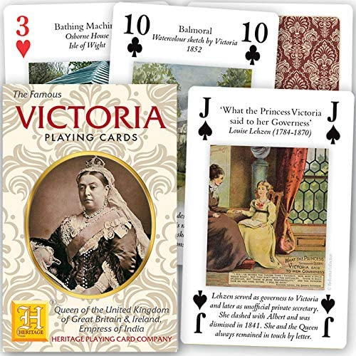 Queen Victoria (Ihr Leben & Reign) Deck mit 52 Spielkarten + Joker