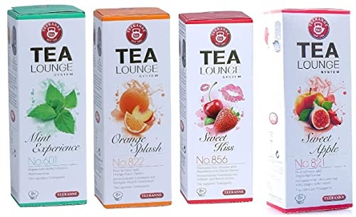 Théière Tealounge Capsules de thé aux fruits, 80 capsules – 5 variétés (5 x 16 pièces) Capsules de thé