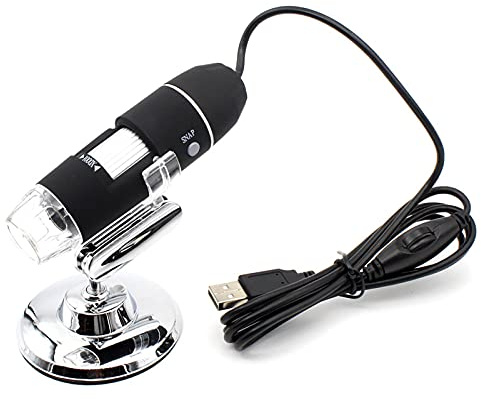 Uadme USB Digital Mikroskop, 1000x Taschenmikroskop, 8 LED Mini Digitales Mikroskop Endoskopkamera, für die Reparatur von Haaren und Haut von Mobiltelefonen, Optimale Klarheit