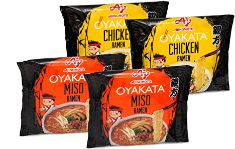 OYAKATA Gemischt 4er Pack Instant Nudeln Wok Style Japanischer Art Schnelle Zubereitung Ramen #2