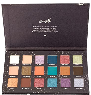 Barry M In The Stars Eyeshadow Palette | 18 Pan Palette, 18 Matte & Shimmer Shades