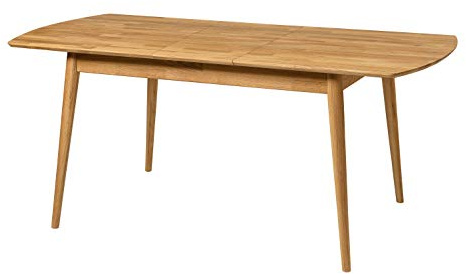 Nordic Story Esstisch Scandi (ausziehbar) • Tisch für Küche, Esszimmer & Wohnzimmer • Massivholz (Eiche) • Eiche Natur • Holztisch (140-180 x 90 x 75 cm) • 4-8 Personen
