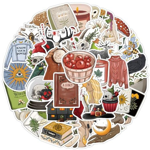 50PCS Stickers for Retro Art,Retro Art Stickers,Teens Boys and Girls Sticker Pack Vinyl Skateboard Guitar Door Laptop Luggage Car Bike Water Bottle Birthday Party Supplies Stickers