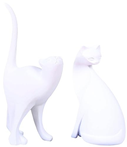 Estatua Gatito Moderno, Adorno Abstracto para Salon