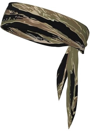 Tiger Stripe Camo Sport-Kopftuch – Volldruck, leichtes Kopftuch für Bewegung und Sport