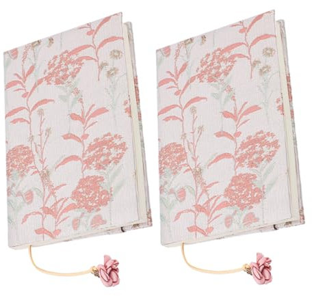 TOGEVAL 2stücke Buchumschlag Wiederverwendbar Schutz Für Hardcover Und Schulbücher Kratzfeste Buchhülle Aus Stoff Dekorative Buchhülle Für Bücher Und Taschenbücher