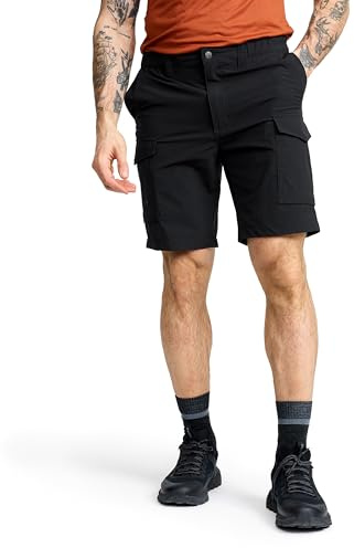 RevolutionRace Adventure Cargo Stretch Shorts für Herren, Leichte und Praktische Wandershorts, Black, XL