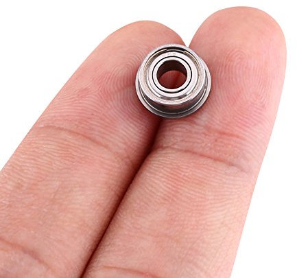 Kugellager mit Flansch, 10 Stück F684ZZ Doppel-Miniatur-Flansch, 10 Stück Radiallager 4 X 9 X 4 Mm für 3D-Drucker Hielded Mini