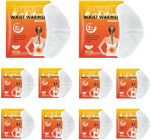 Cerotti riscaldanti termoadesivi – Toppa termoadesiva riutilizzabile – 10 cuscini riscaldanti mestruali portatili – cerotti termici contro disagio e sollievo dalla schiena
