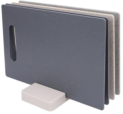 Ensemble de 4 Planches à Découper Colorées, Planches à Découper Flexibles en Plastique avec Base Antidérapante, pour la Cuisine de la Viande, des Légumes et des Fruits