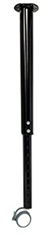 Höhenverstellbare Tischbeine mit Rollen - Schwarze Möbelbeine für Stehtische, DIY-Stützsäule, Einstellbereich 440-625 mm, inklusive Schrauben für einfache Installation