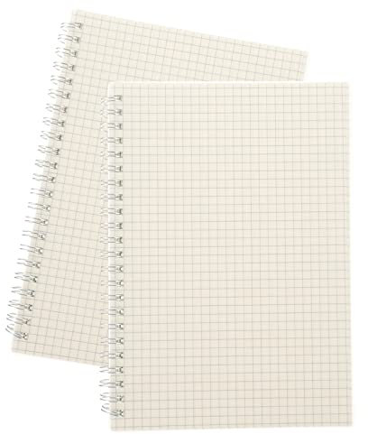 jojofuny 2stücke Spiral-notizblock Aus Papier Für Mathematik Engineering Grid Journal Monatsplaner Notizbuch Dickes Notizbuch Für Studenten Büro-notizblock