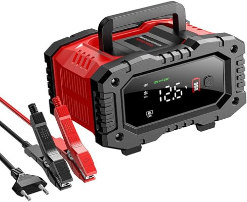 jebyltd Batteria per per Auto da 20A Carica 12 V Carica Litio AGM Gel LifePo4 Manutentore della Batteria