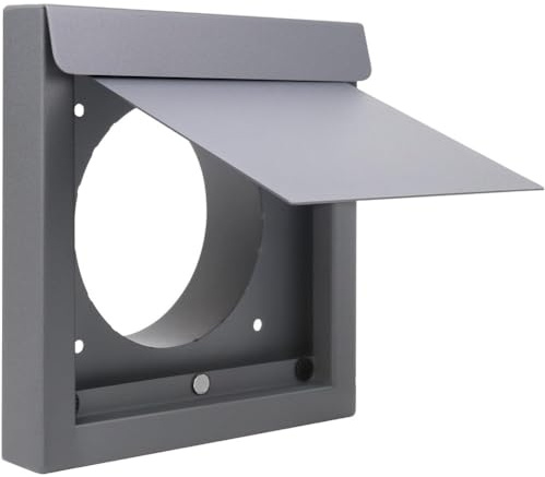 Homeponnew Magnetic Dryer Wall Vent with Angled Damper for Enhanced Airflow and Pest Prevention, Heavy Gauge Steel Construction with Coated Finish for Durability and Easy Maintenance