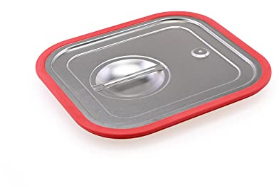GN Behälter Gastronorm 2/3 Edelstahl Silikon Deckel
