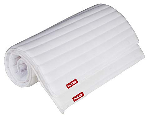 HORZE Rear Leg No Bow Equine Standing Wraps Pair - Off-White - Horse