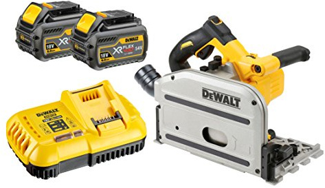 DeWalt - Scie circulaire plongeante 165 mm (moteur induction) 54V XR FLEXVOLT - DCS520T2 Noir/Jaune Moyen