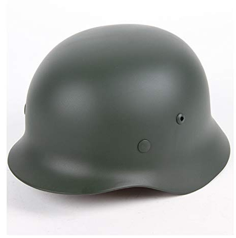 GYDEHUTJ WW2 German M35 Steel Helmet WW II Schutzhelm Hochfester Stahl Tactical German Army Military Combat Helm mit Lederfutter