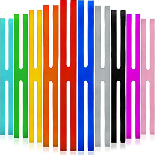 9 Inch H-Band Silicone Rubber Bands Assorted Color Rubber Bands Elastic Rubber Wrapping Bands for Books, Cameras, Art, Cooking, Wrapping, Exercise, Bag Wraps (20 Pieces) | Elastic Rubber Wrapping Bands, Assorted Color, Books, Cameras, Art, Cooking, Wrapping, Exercise, Bag Wraps