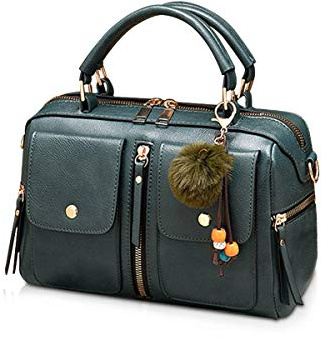 NICOLE & DORIS Damen Mode Handtaschen Modestil Kunstleder Tasche Reißverschluss Umhängetasche Damen Einkaufstasche Umhängetasche PU Leder Kleine Quadratische Tasche