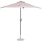 VONROC Ombrellone Parasole da giardino e balcone Premium 270x135cm. Resistente ai raggi UV 50+. Incl. copertura protettiva. Modello Magione. (Beige)