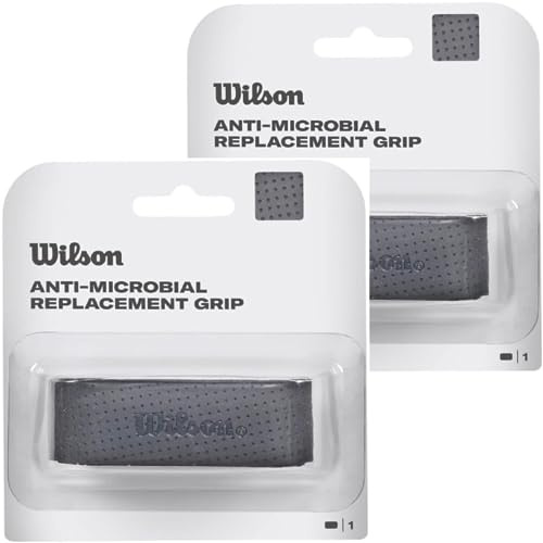Wilson Dual Perfromance Replacement Grip Ersatzgriff für Tennisschläger, 2 Schwarz