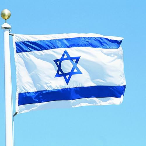 Hissflagge Flagge Fahne mit Ösen Fahnen Flaggen Nationalflagge 90x150 cm (Israel)