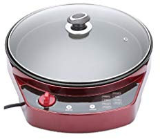 LaMaMe JIQI – poêle électrique antiadhésive, crêpière, Machine à crêpes, gâteau à Pizza, Tortilla, Four à Griller pour Barbecue et Steak